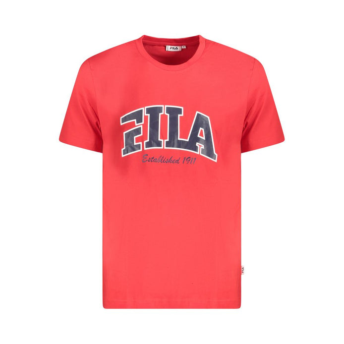 Fila Red Cotton Men T-Shirt Fila