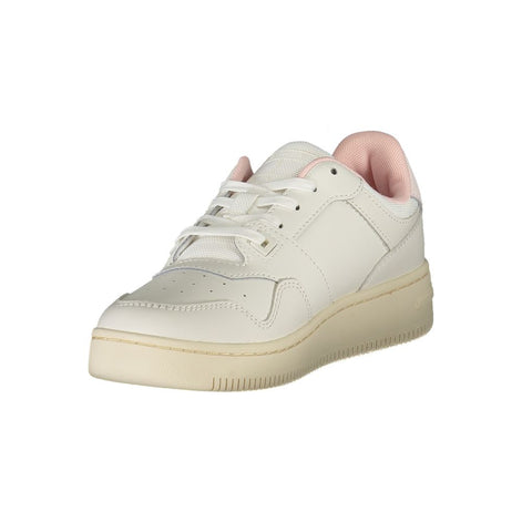 Tommy Hilfiger White Leather Women Sneaker Tommy Hilfiger