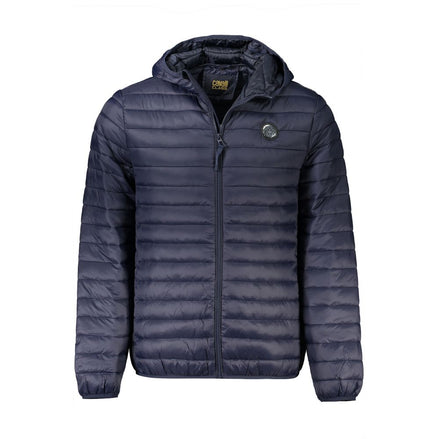 Cavalli Class Blue Polyamide Men's Jacket Cavalli Class
