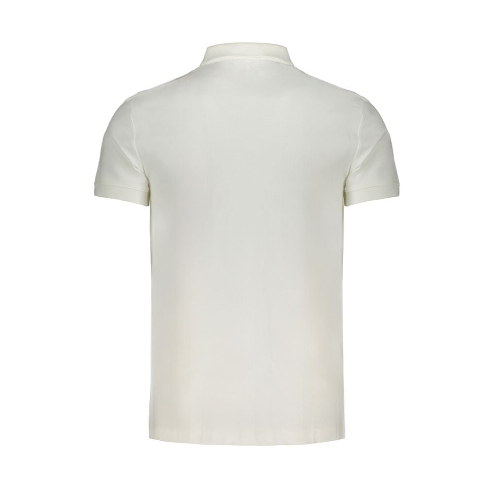 Calvin Klein White Cotton Polo Shirt Calvin Klein
