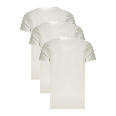 Calvin Klein White Cotton Men T-Shirt Calvin Klein
