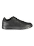 Tommy Hilfiger Black Leather Men Sneaker Tommy Hilfiger