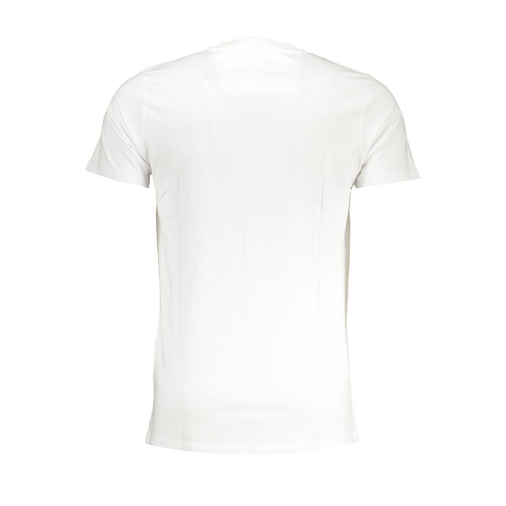 Cavalli Class Bianco Cotton Men T-Shirt Cavalli Class