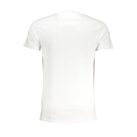 Cavalli Class Bianco Cotton Men T-Shirt Cavalli Class
