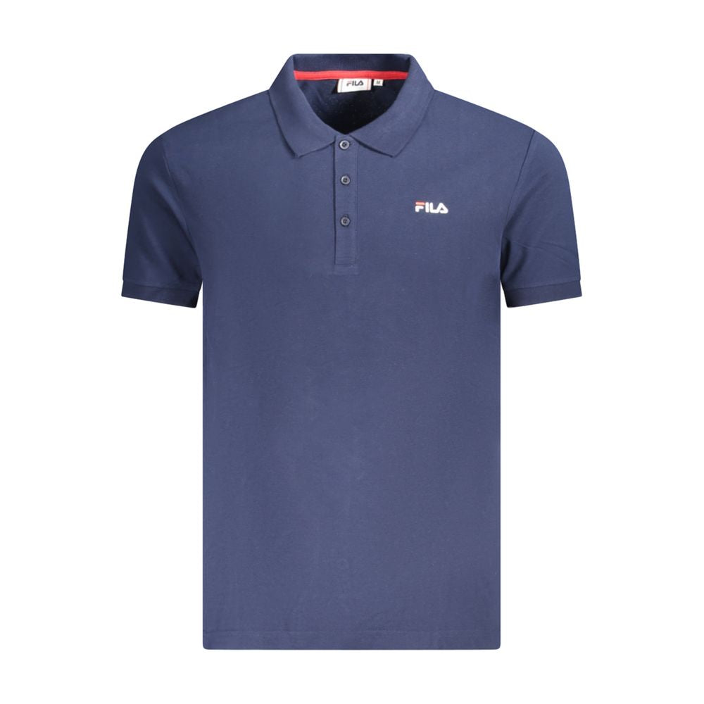 Fila Blue Cotton Men Polo Shirt Fila