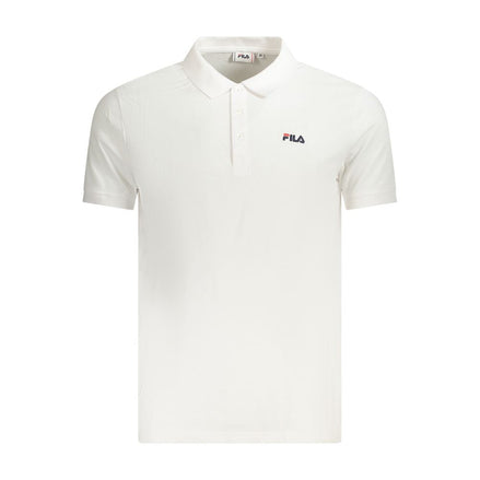 Fila White Cotton Men Polo Shirt Fila