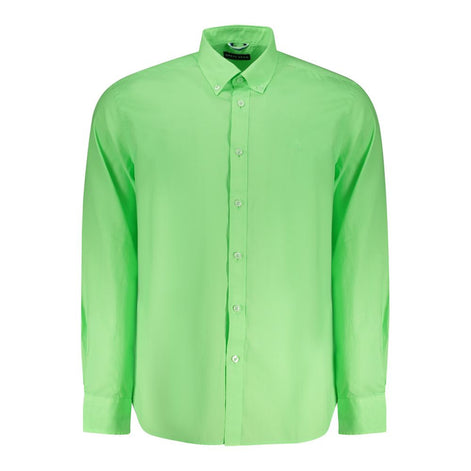 North Sails Green Cotton Men Shirt North Sails