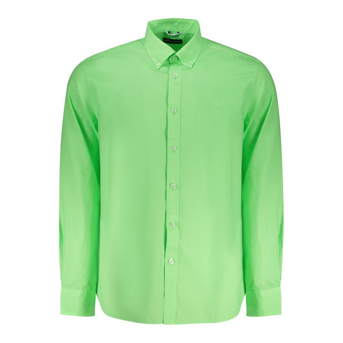 North Sails Green Cotton Men Shirt North Sails