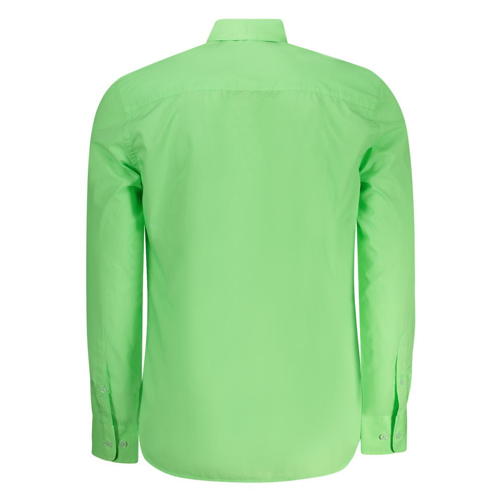 North Sails Green Cotton Men Shirt North Sails