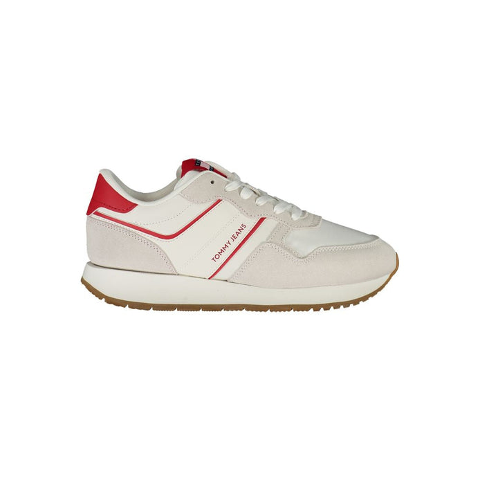 Tommy Hilfiger Red Leather Women Sneaker Tommy Hilfiger