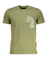 Cavalli Class Verde Cotton Men T-Shirt Cavalli Class