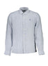 North Sails Blue Linen Men's Shirt North Sails