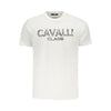 Cavalli Class Bianco Cotton Men T-Shirt Cavalli Class