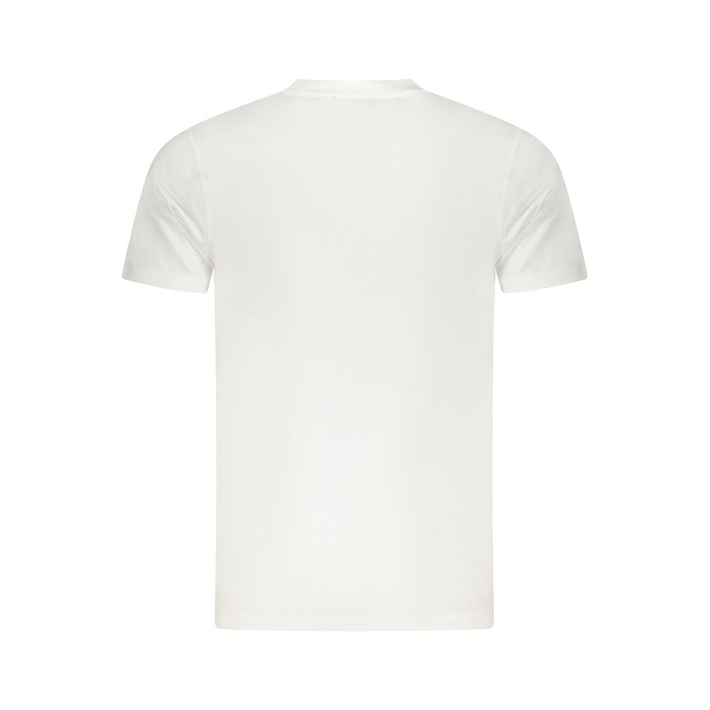 Cavalli Class Bianco Cotton Men T-Shirt Cavalli Class