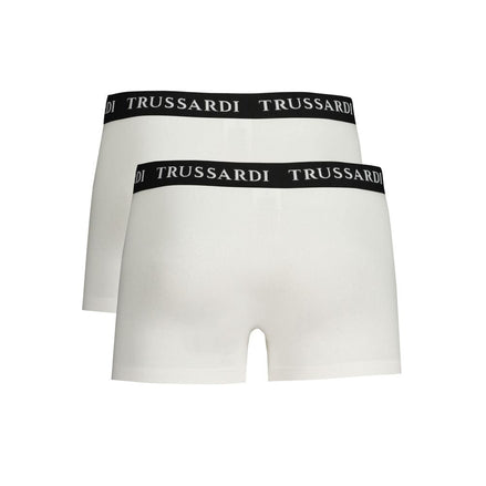 Trussardi White Cotton Men's Boxer Briefs Trussardi