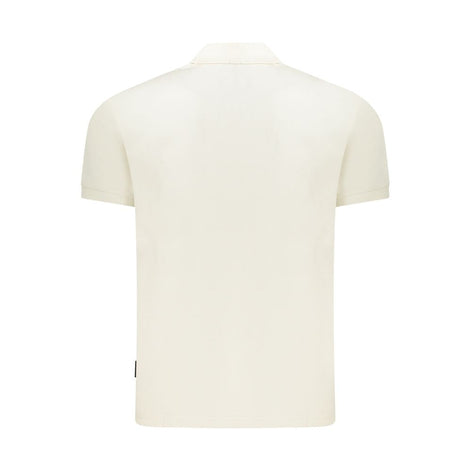 Napapijri White Cotton Men Polo Napapijri