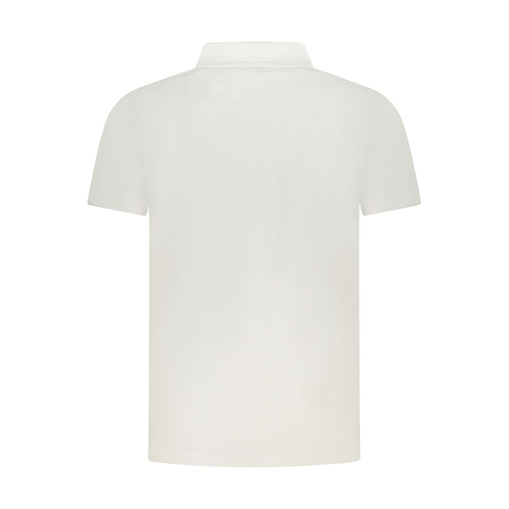 Cavalli Class Bianco Cotton Men Polo Cavalli Class