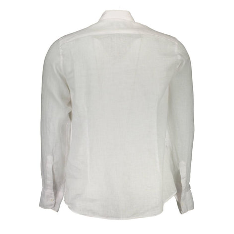 La Martina Bianco Linen Mens Shirt La Martina