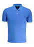 La Martina Blu Cotton Mens Polo Shirt La Martina