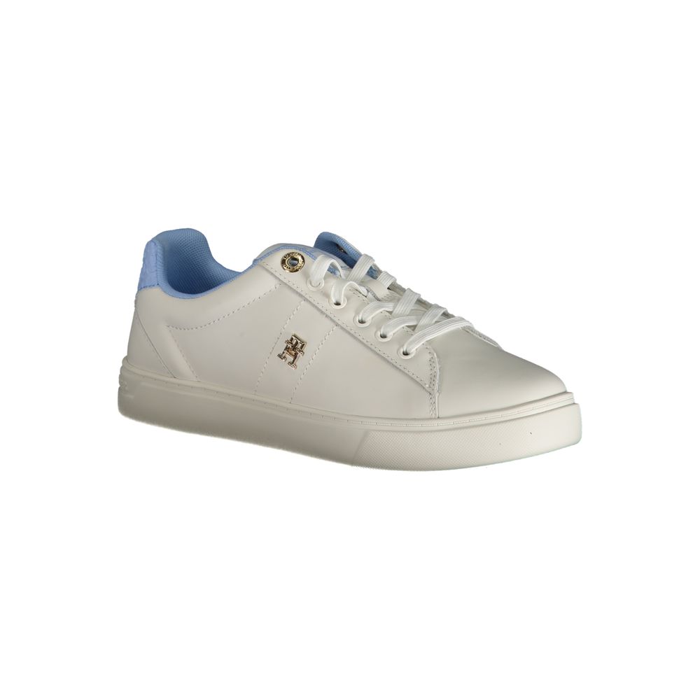 Tommy Hilfiger Light Blue Leather Women Sneaker Tommy Hilfiger