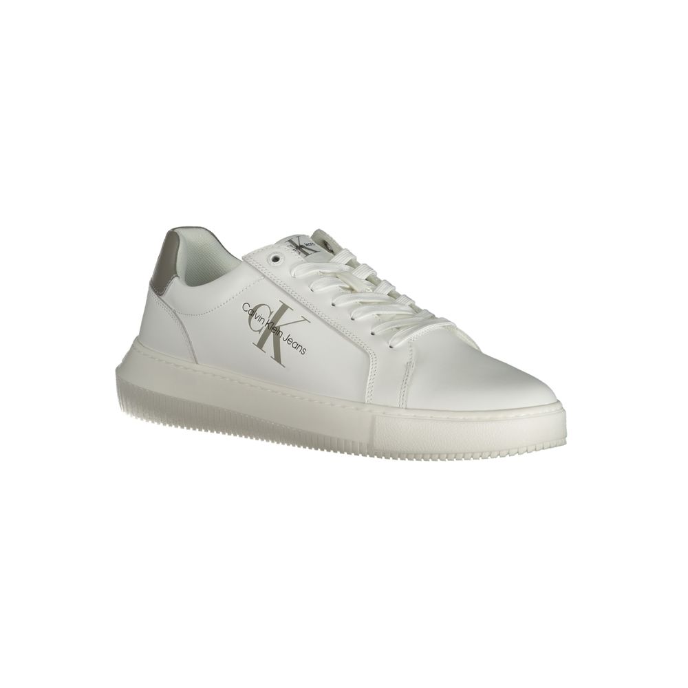 Calvin Klein White Leather Men Sneaker Calvin Klein