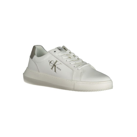 Calvin Klein White Leather Men Sneaker Calvin Klein