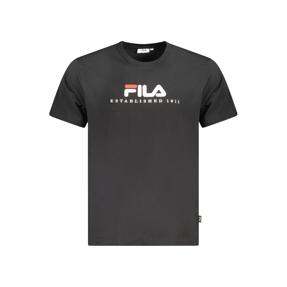 Fila Black Cotton Unisex T-Shirt Fila