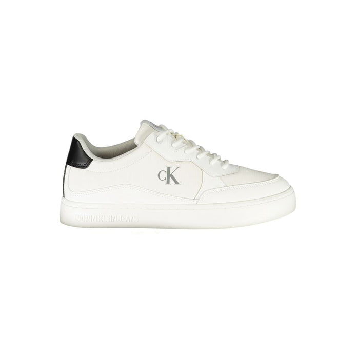 Calvin Klein White Polyester Men Sneaker Calvin Klein