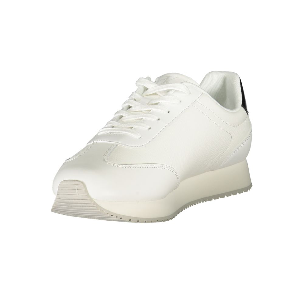 Calvin Klein White Leather Men Sneaker Calvin Klein