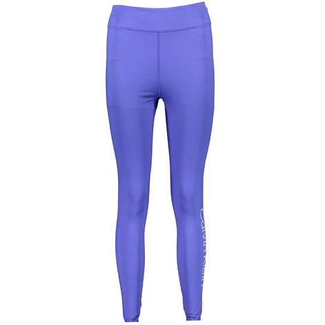 Calvin Klein Blu Poliestere Woman Legging Calvin Klein