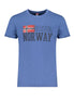 Norway 1963 Blu Cotton Men T-Shirt Norway 1963