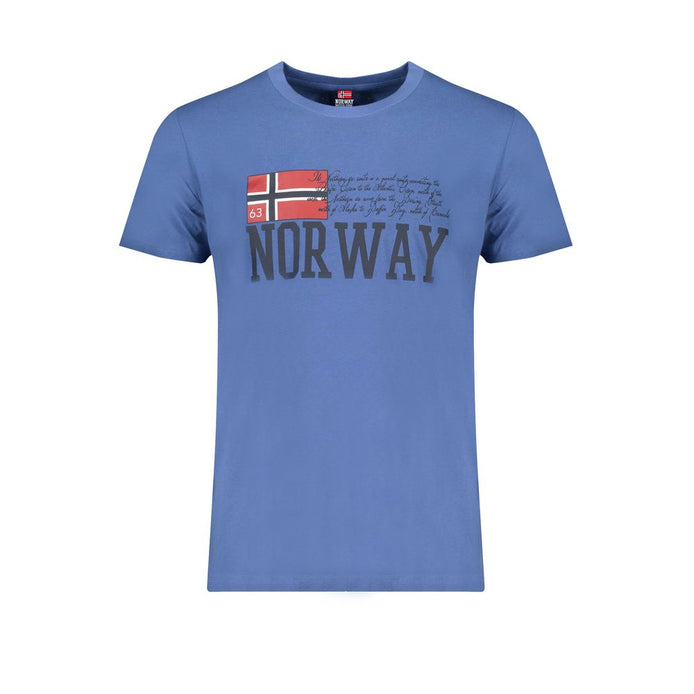 Norway 1963 Blu Cotton Men T-Shirt Norway 1963