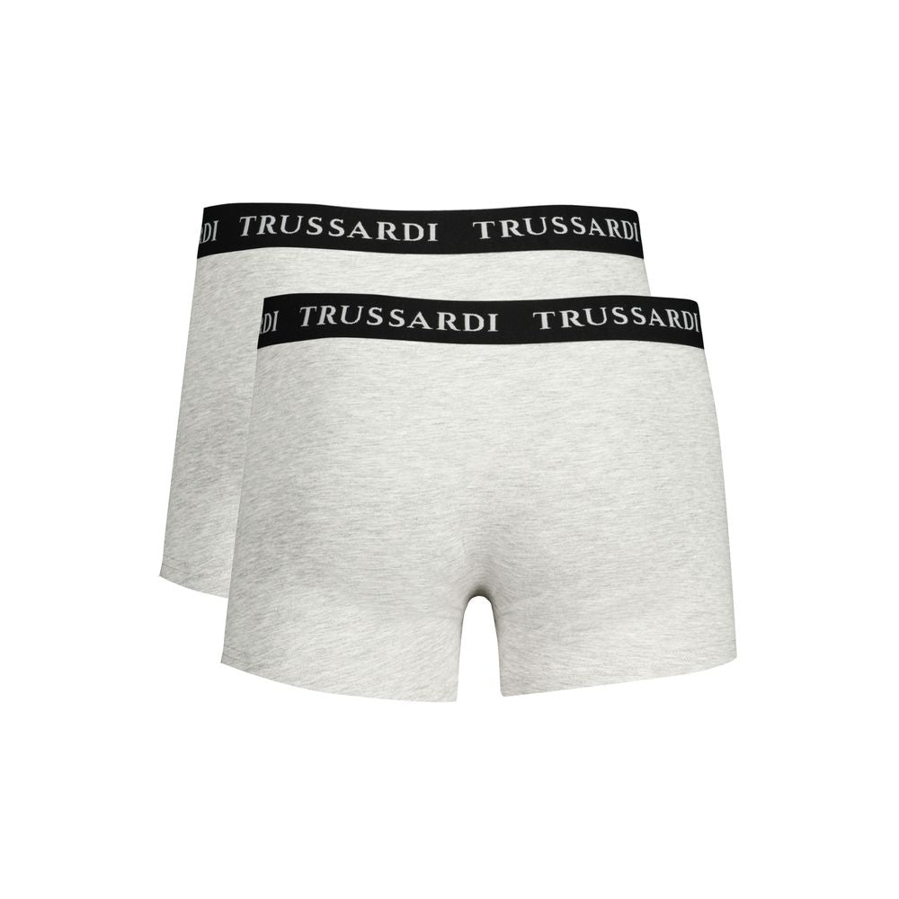 Trussardi Brown Cotton Men Boxer Underwear Trussardi