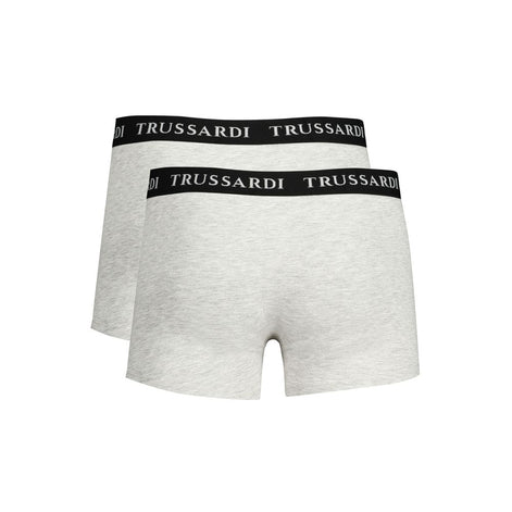 Trussardi Brown Cotton Men Boxer Underwear Trussardi