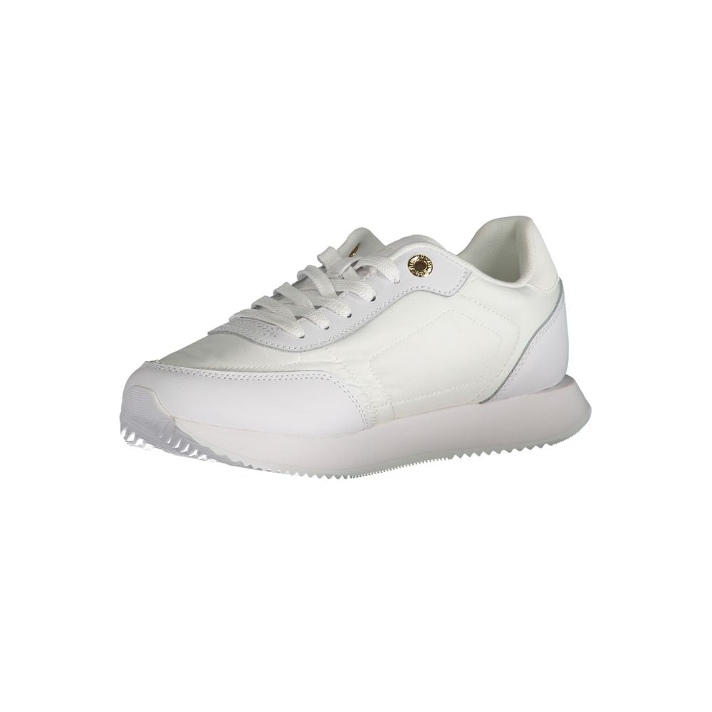 Tommy Hilfiger White Polyester Sneaker Tommy Hilfiger