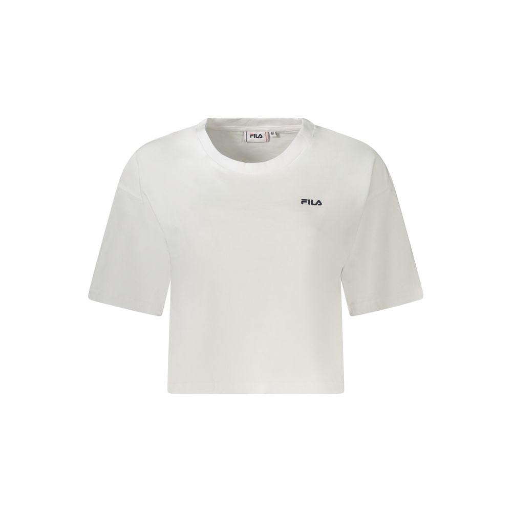 Fila White Cotton Women T-Shirt Fila