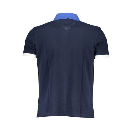La Martina Blue Cotton Mens Polo Shirt La Martina