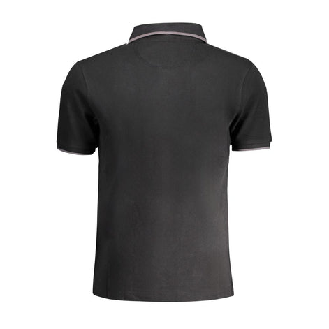 La Martina Black Cotton Men Polo Shirt La Martina