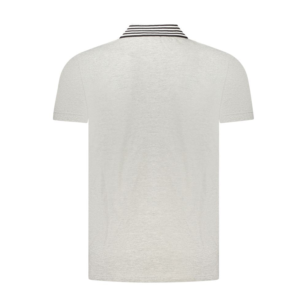 Cavalli Class Grigio Cotton Men Polo Cavalli Class