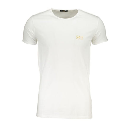 Cavalli Class White Cotton Men's T-Shirt Cavalli Class