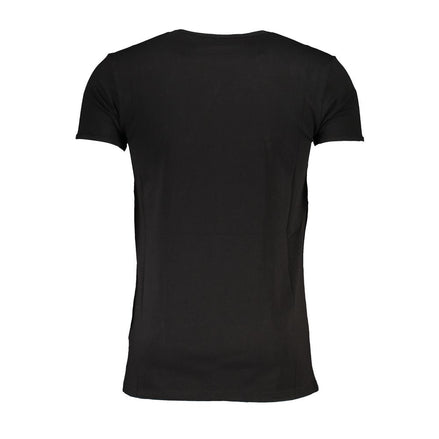 Cavalli Class Black Cotton Men's T-Shirt Cavalli Class