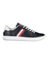 Tommy Hilfiger Blue Leather Men Sneaker Tommy Hilfiger