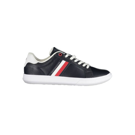 Tommy Hilfiger Blue Leather Men Sneaker Tommy Hilfiger