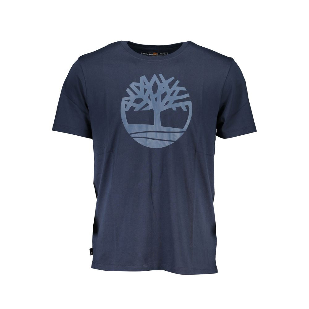 Timberland Blue Organic Cotton Men's T-Shirt Timberland