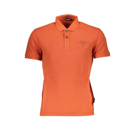 Napapijri Arancione Cotton Men Polo Napapijri