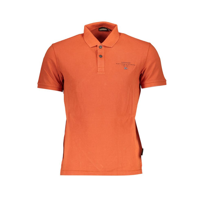 Napapijri Arancione Cotton Men Polo Napapijri