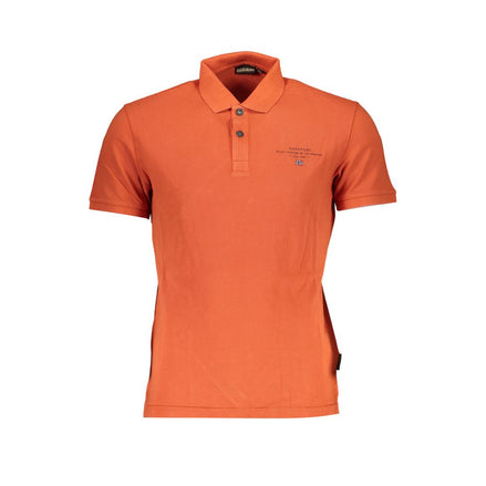 Napapijri Arancione Cotton Men Polo Napapijri