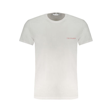 Trussardi White Cotton T-Shirt Trussardi