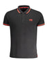 Cavalli Class Black Cotton Men Polo Shirt Cavalli Class