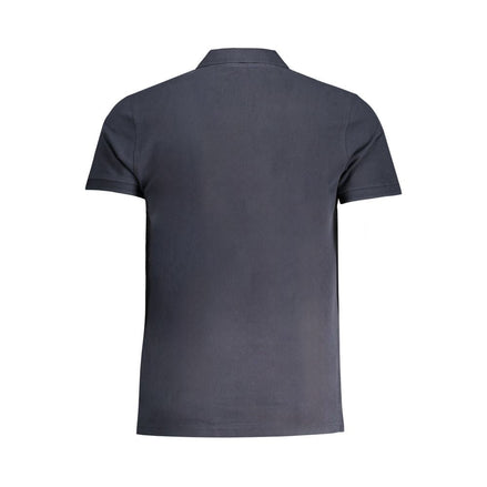 Cavalli Class Blu Cotton Men Polo Cavalli Class